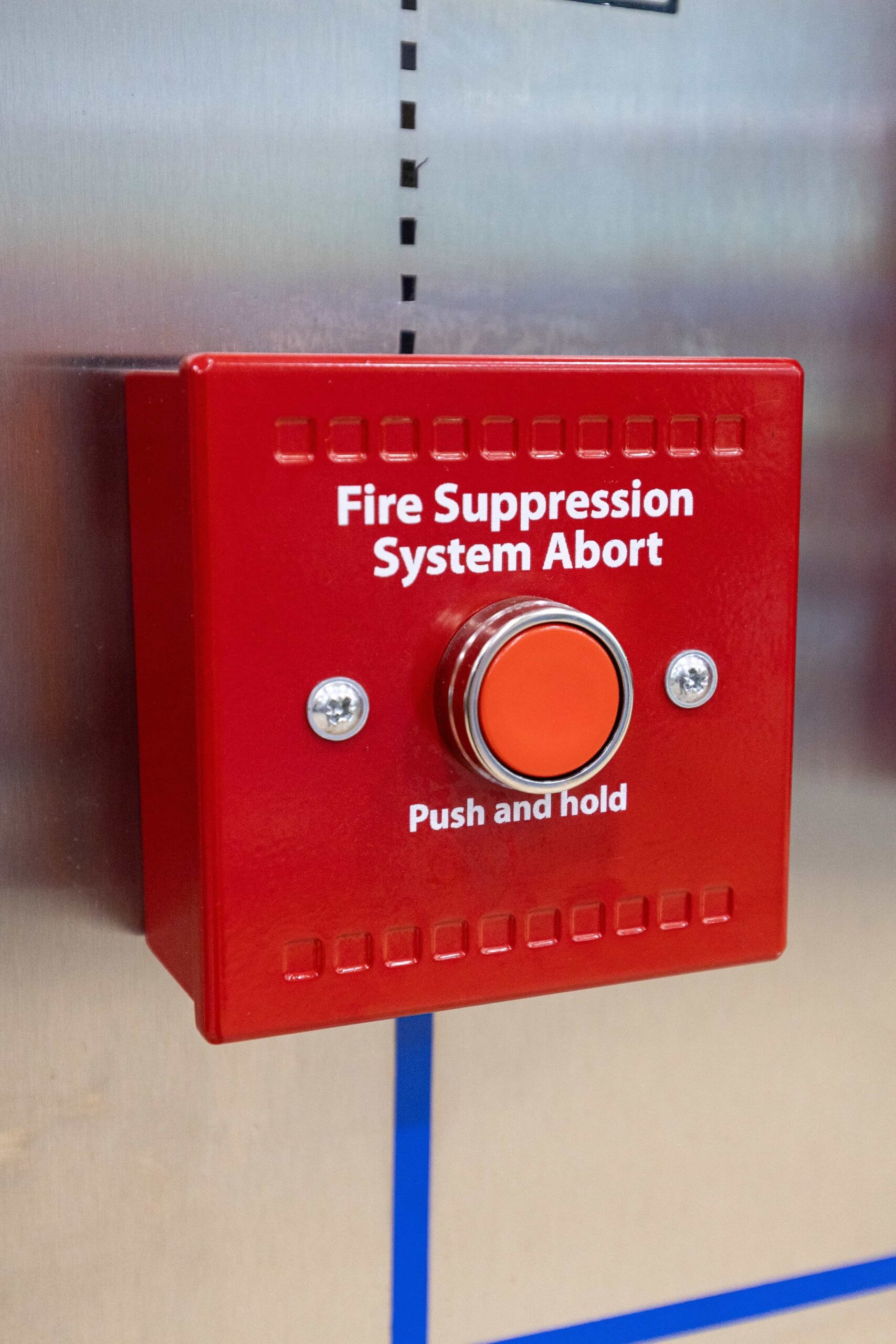 fire suppression system,check fire extinguisher tank in the fire control room for safety