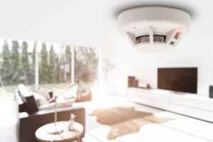 smoke detector fire alarm detector home safety device setup at home ceiling